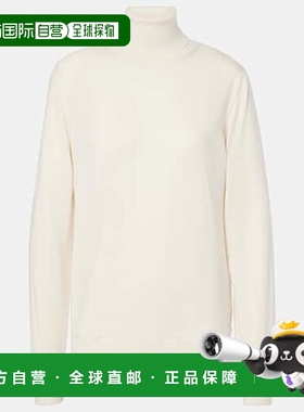 1h可退 香港直邮The Row 女士 Heva 羊毛针织高领毛衣 white白色