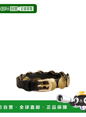 香港直邮Golden Goose Deluxe Brand Trinidad 饰钉腰带 GWA00408