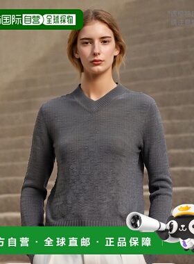 香港直邮Sportmax 斯宝麦斯 女士 SALVE 灰色羊毛羊绒混纺毛衣 23