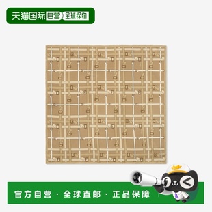 自营欧洲直邮Burberry博柏利 Belt系列女士雀绒米桑蚕丝格纹印花