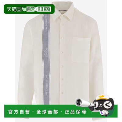 欧洲直邮j.w. anderson 男士 衬衫长袖亚麻