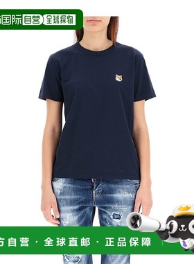 香港直邮Maison Kitsune 狐狸刺绣T恤 AW00103KJ0005