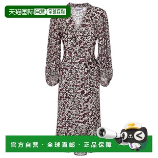 香港直邮GANNI 花朵缠绕式 甘尼 crêpe 连衣裙 女士 1h可退