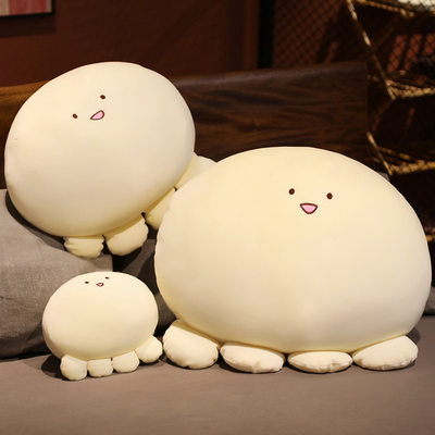 韩国dowdow章鱼丸子团子抱枕睡觉靠垫公仔毛绒玩具布娃娃玩偶跨境