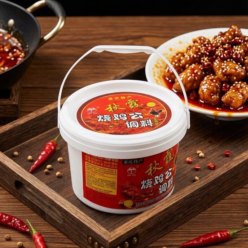 烧鸡公调料3.5kg桶装重庆秋霞麻辣火锅鸡川菜调料鸡公煲佐料餐饮
