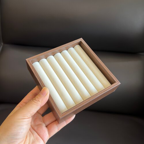 方形饰品盒首饰托盘轻奢精致文玩手串大容量项链戒指耳钉耳环收纳
