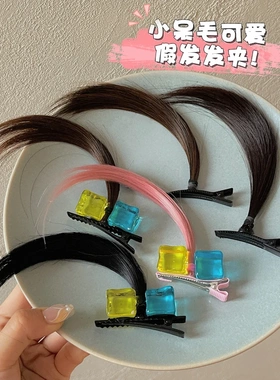 搞怪呆毛发夹女动漫cos假发
