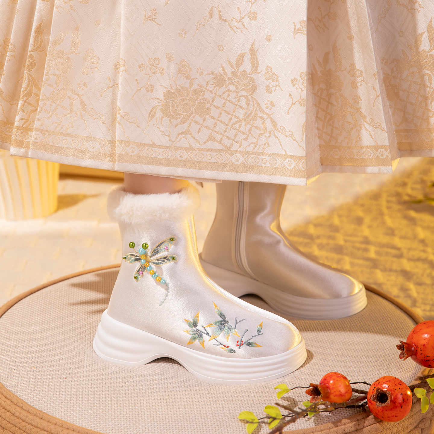 加绒保暖 舒适厚底增高