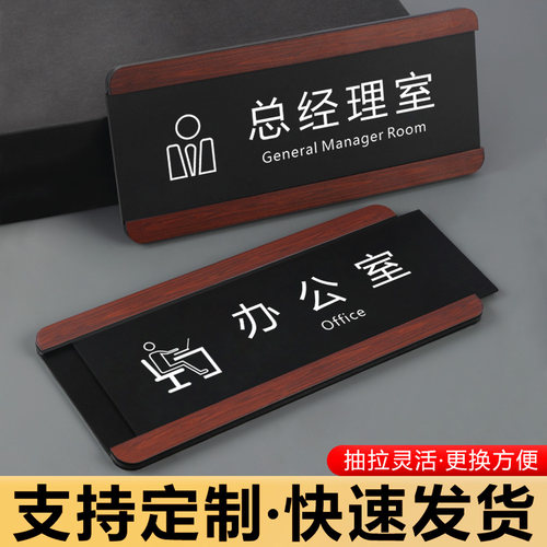 定制高档可更换亚克力科室牌
