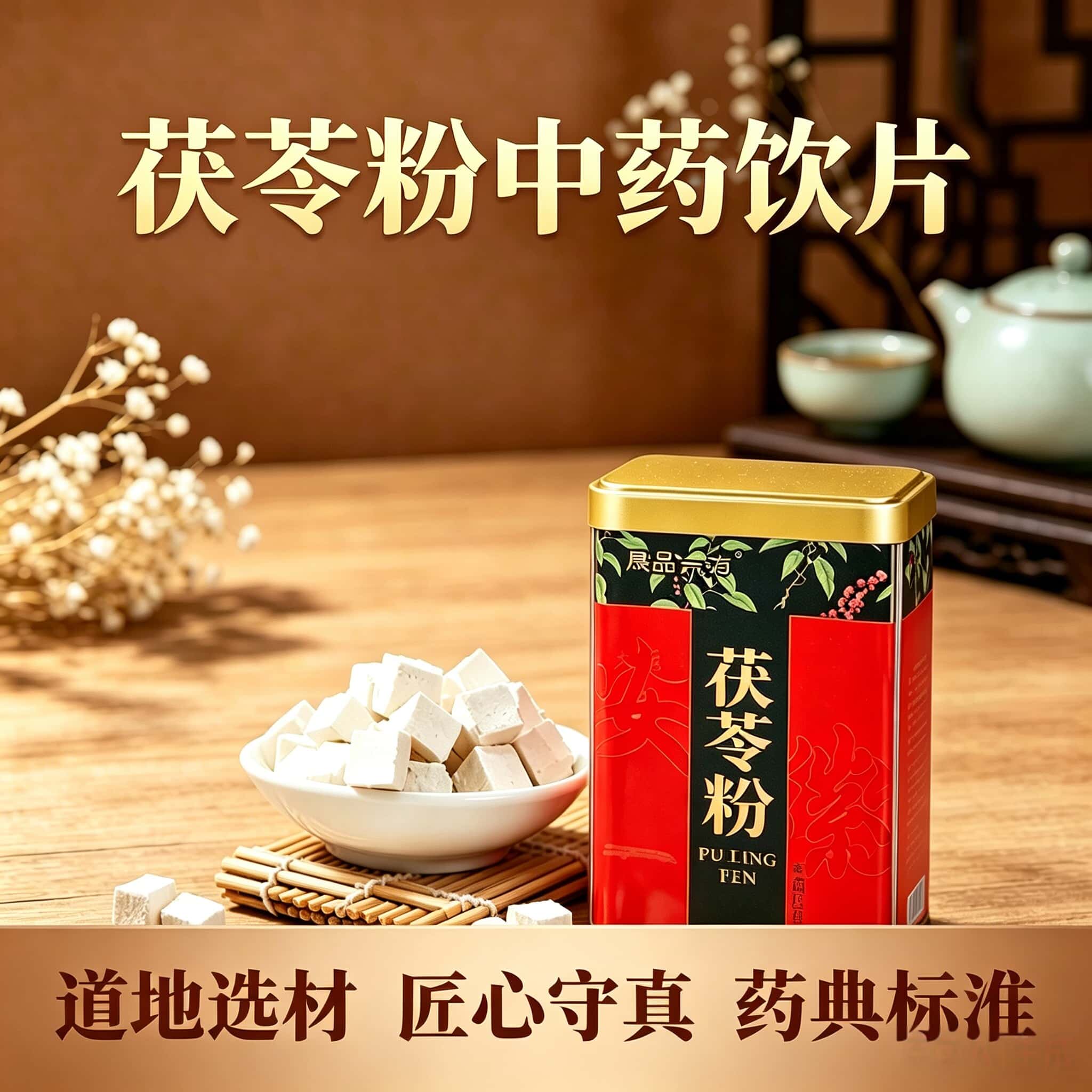 三伏天茯苓粉中药饮片 健脾宁心 水肿尿少 惊悸失眠 食少CF