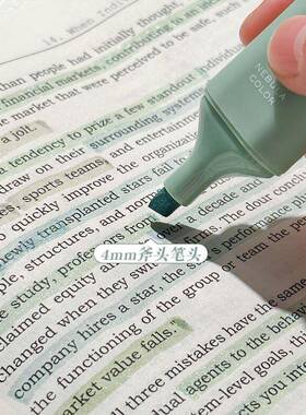 Color highlighter a set of 12 color marker pen划重点标记号笔