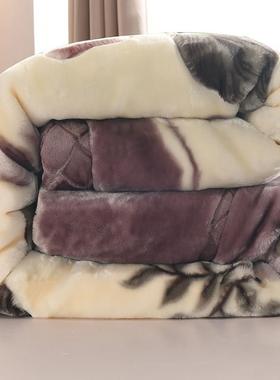 winter double layer thickened raschel blanket quilt 加厚毛毯