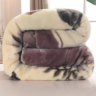 winter double layer thickened raschel blanket quilt 加厚毛毯