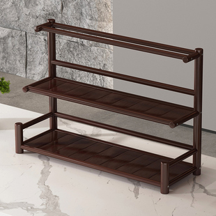 茶桌上博古架小型摆件紫砂壶茶具置物架茶台桌面茶叶茶杯收纳架子