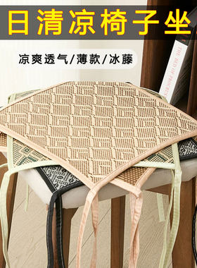 夏季塑料椅子坐垫凉席餐椅垫防滑