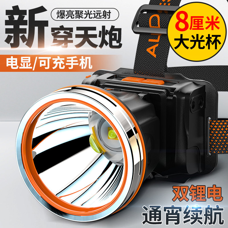 沙鹰头灯强光充电超亮头戴式照明锂电手电筒远射户外夜钓鱼矿灯怎么看?