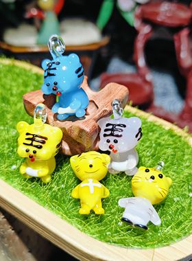 DIY饰品小配件琉璃配饰diy小饰品手链项链转运珠福袋古法玻璃材料