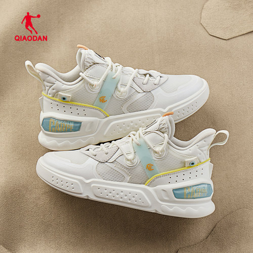 乔丹情侣高帮板鞋网面透气