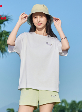 乔丹运动短袖T恤女款夏季新款白色宽松休闲透气t恤衫简约简约字母