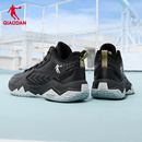 耐磨防滑青少年球鞋 乔丹官方篮球鞋 新款 2025冬季 男实战黑色运动鞋