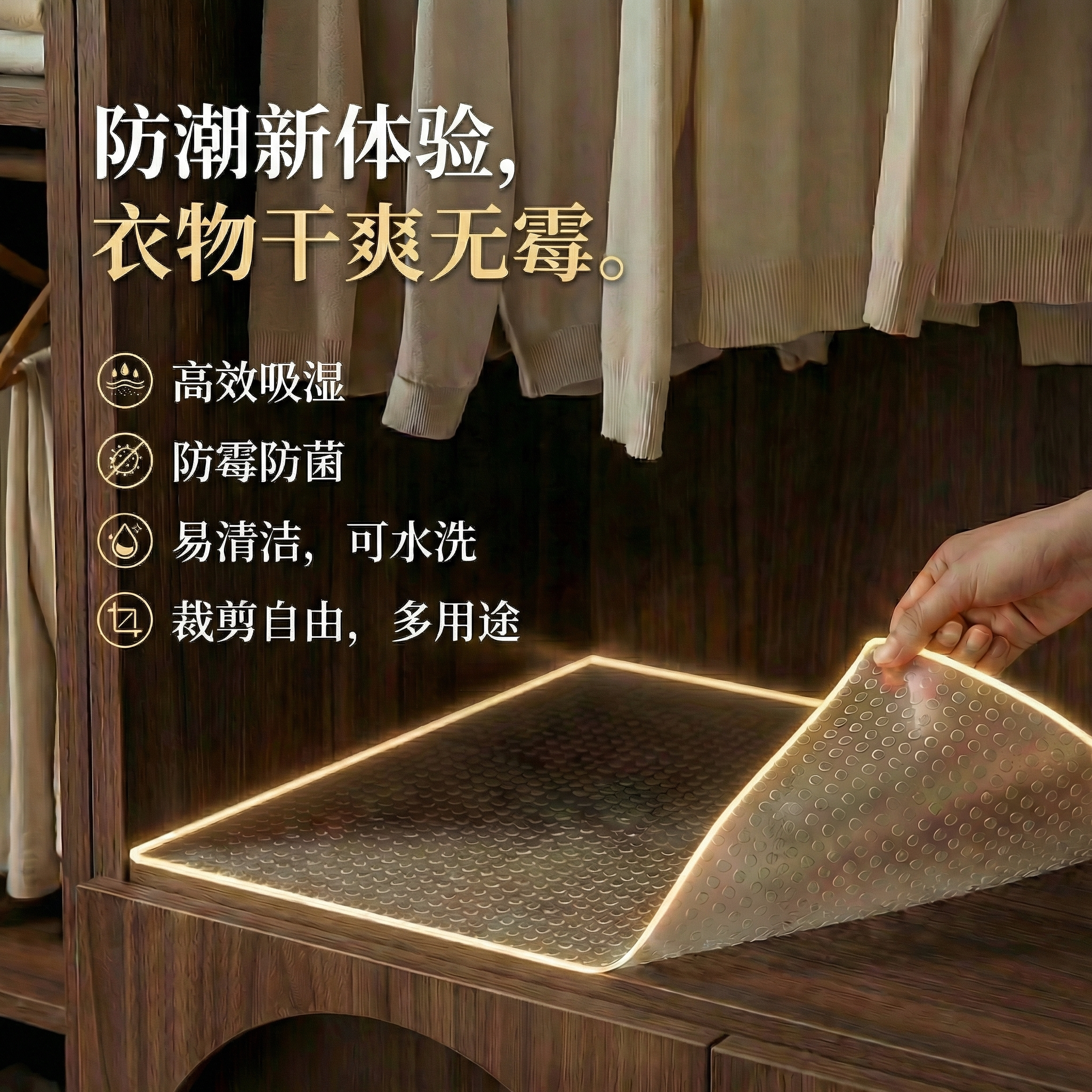衣柜防潮专用垫子抽屉防霉垫纸鞋柜防脏厨房加厚橱柜防水防油贴纸