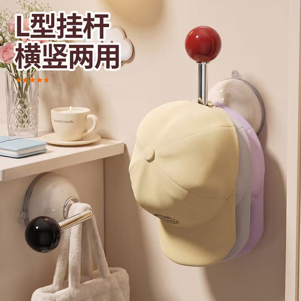 帽子收纳神器吸盘式门后挂钩