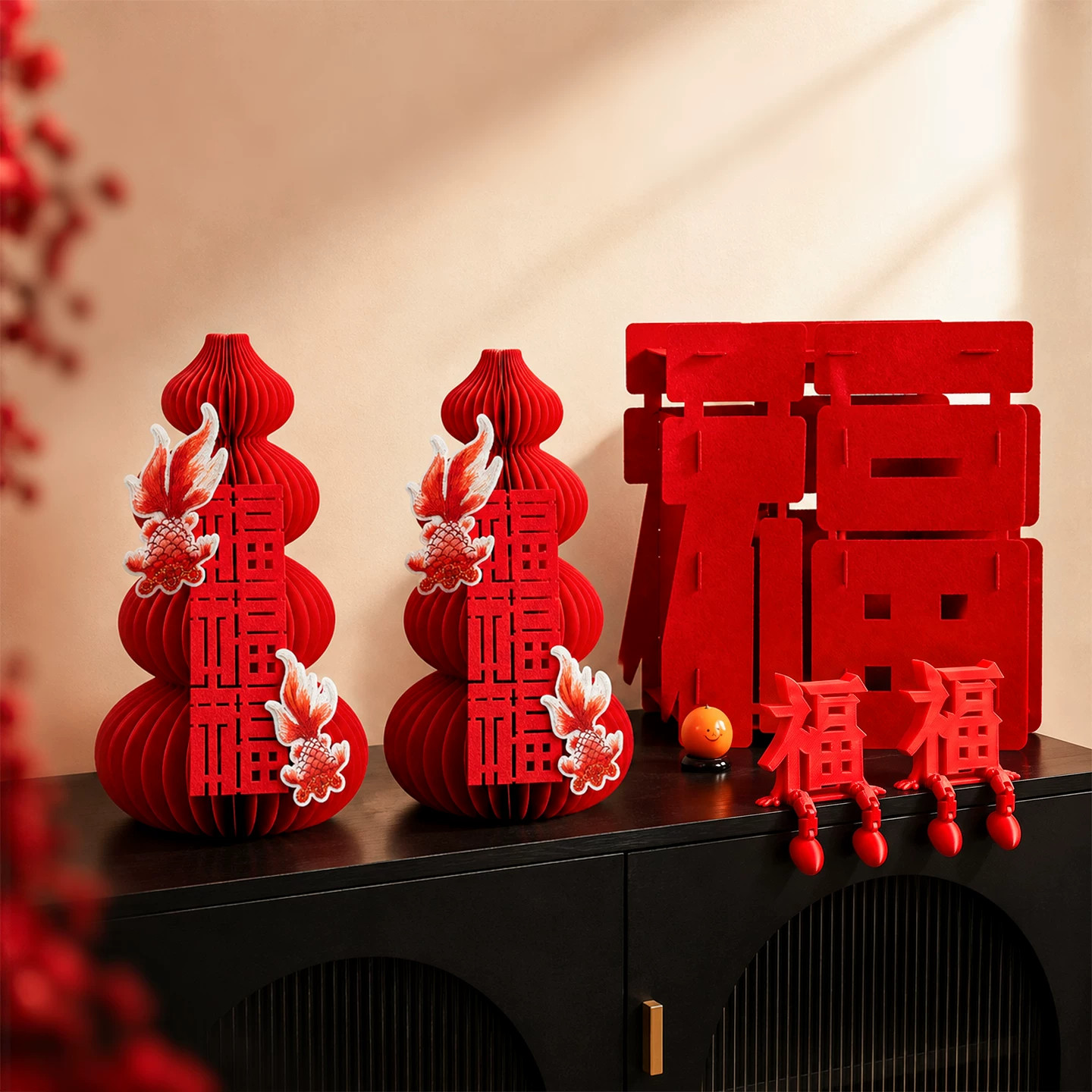 乔迁之喜福禄摆件布置氛围装饰
