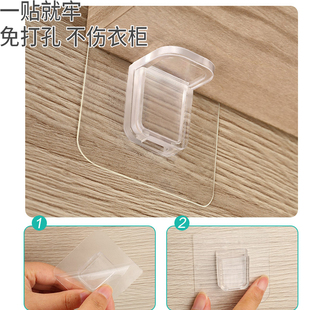 免打孔衣柜分层隔板无痕层板托三角粘贴支架承重置物架直角支撑