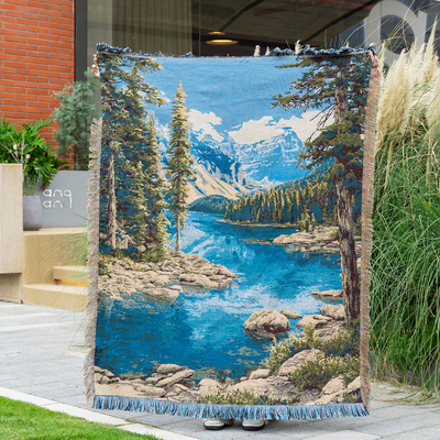 时光与布自然风景挂毯壁毯盖毯