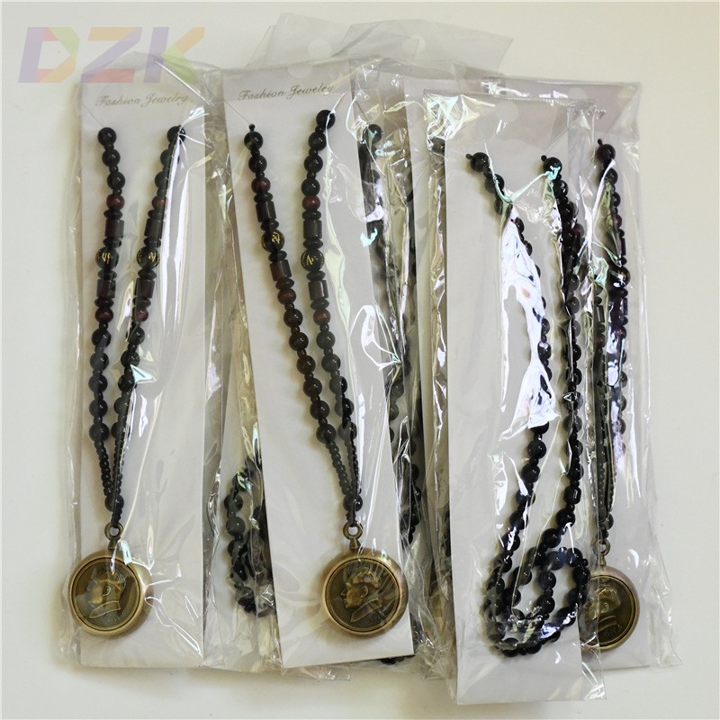毛主席像黄铜吊坠毛爷爷铜坠圆形项链纪念礼品配红盒直径37厘米b5