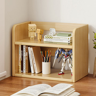 办公桌置物架桌面书桌写字台收纳简易桌上书架立式多层工位小柜子