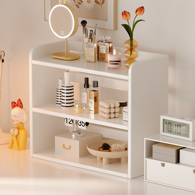 化妆品桌面置物架女生家用桌上收纳架卧室梳妆台护肤品多层储物柜