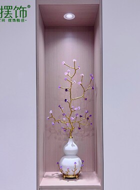 玄关铜葫芦摆件高档紫气东来客厅电视柜旁边摆设乔迁新居开业招财