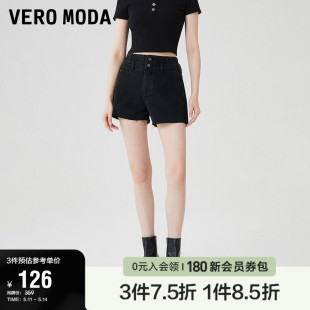 子夏季 新款 Moda奥莱牛仔短裤 Vero 时髦简约含棉显瘦牛仔女百搭