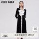 Vero 小香风领结复古丝绒裙优雅流行高级 Moda奥莱连衣裙春夏新款