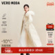 冬日特调 Vero Moda羽绒服女2025冬季 新款 90白鹅绒狐狸毛领