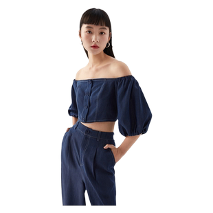 Vero Moda奥莱牛仔连体裤女新款秋冬新款高腰直筒裤上衣两件百搭