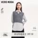 真两件套含羊毛学院风简约上衣 马甲女春秋新款 Vero Moda奥莱衬衫