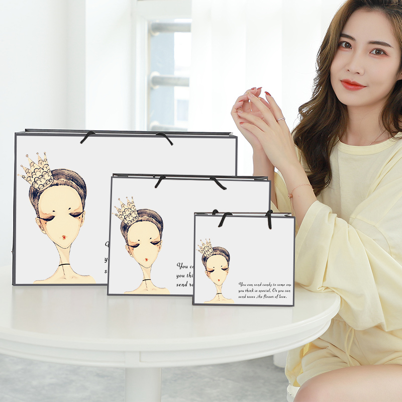 恒朵包装袋礼品袋子化妆购物袋高档服装袋小号纸袋手提袋纸袋现货