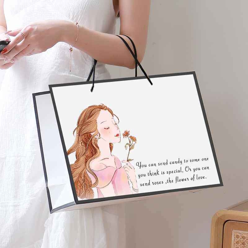 高档服装袋包装袋礼品袋子化妆购物袋大小号纸袋手提袋纸袋定制