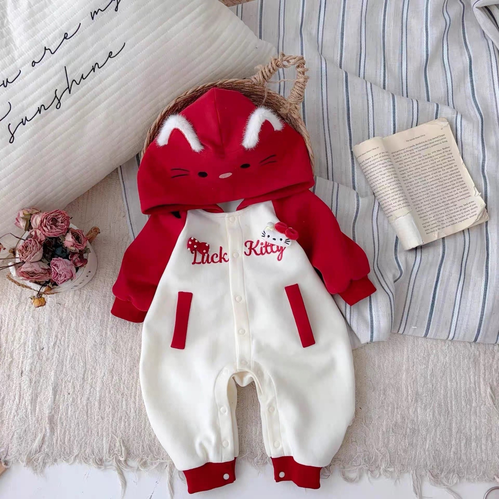 超萌婴儿衣服秋季外出哈衣可爱婴幼儿春秋外套女宝宝秋装连体衣,童装/婴儿装/亲子装,连身衣/爬服/哈衣,淘宝优惠券,粉丝福利购,淘宝优惠卷