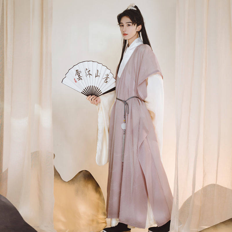 HANFU 남성 요정 고대 스타일 옷 명나라 HANFU 도교 가운 학생 고대 의상 HANFU 슈퍼 요정 가을 겨울 인터넷 연예인의 전체 세트