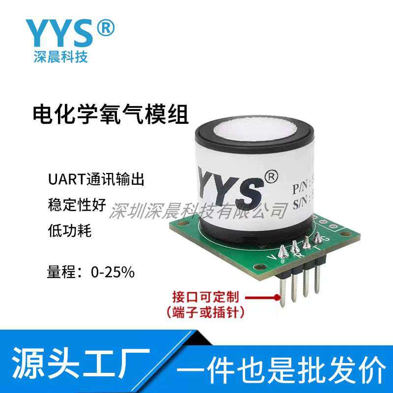 氧气传感器电化学模组O2浓度检测UART输出模块SC03-O2高精度检测