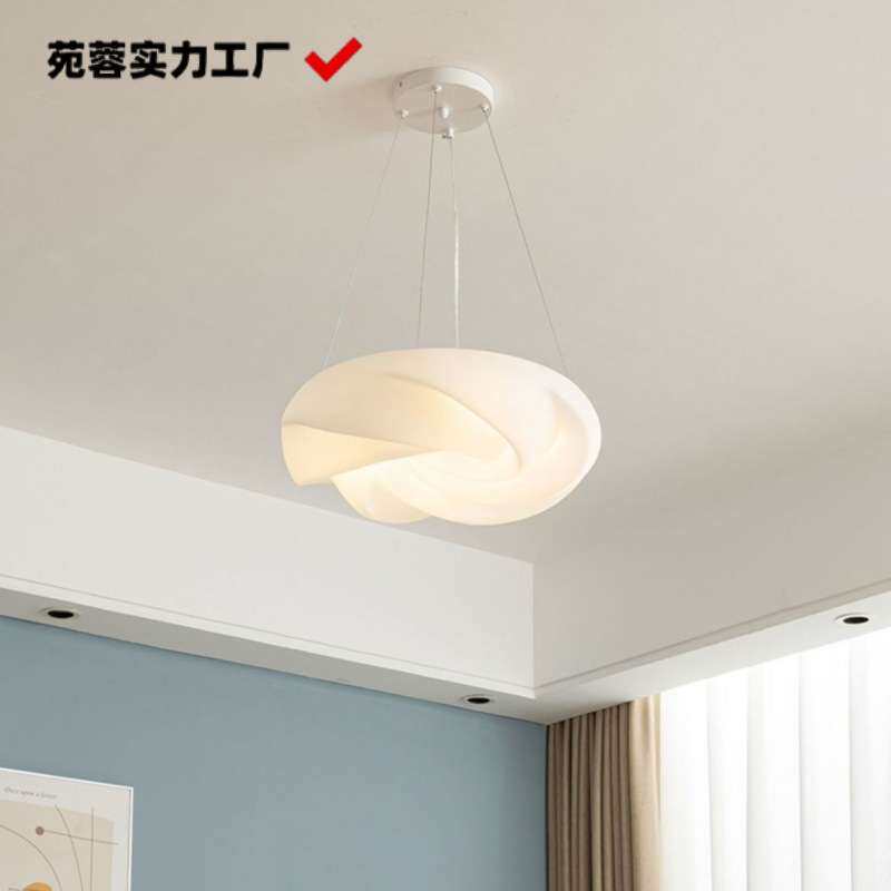 花朵吊灯现代简约曲奇灯玫瑰花吸顶灯房间北欧温馨浪漫奶油风卧室