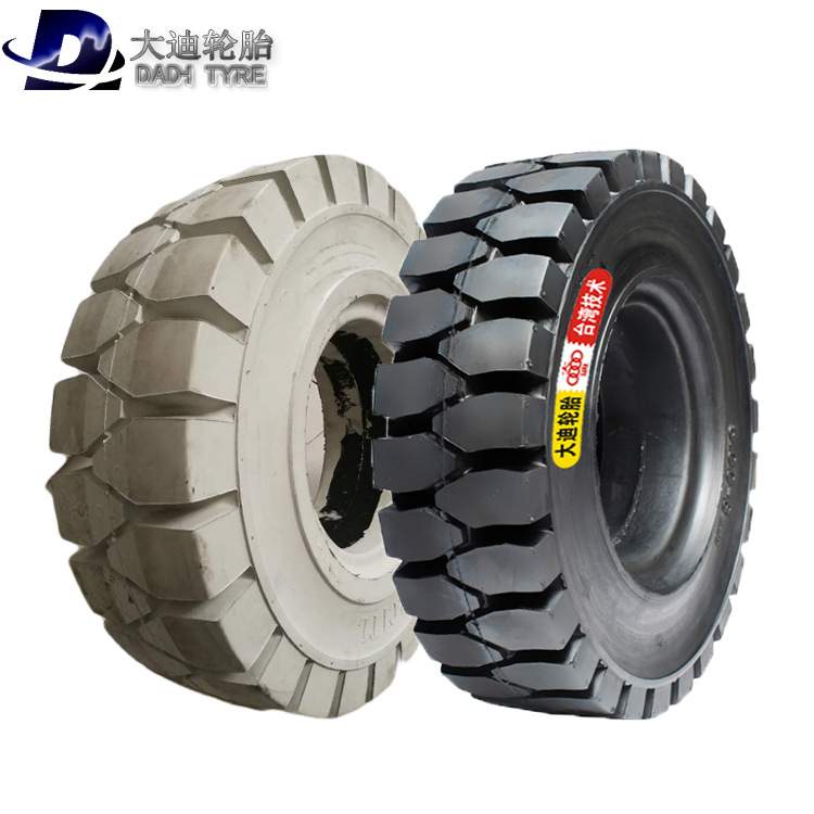 叉车拖车轮胎机械配套轮胎拖车车轴车桥500-8实心轮胎充气轮胎