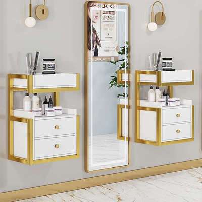 墙上理发柜理发店挂柜工具柜壁柜置物柜美发店柜子置物架镜台