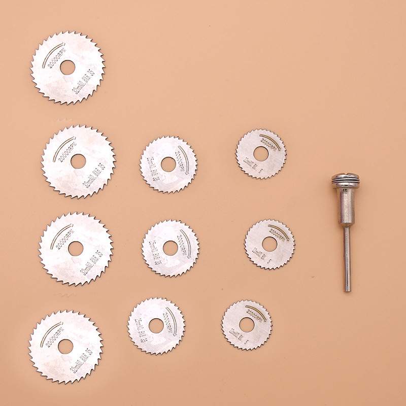 11PC木工锯片套装22/25各3片32/4片+1杆 锯片套装