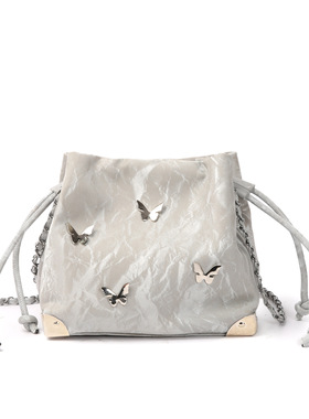 Butterfly chain bag, water bucket bundle, taste women's bag