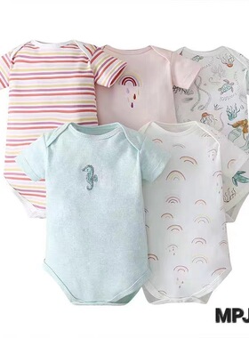 Children's 5pcs clothing baby summer infants young jumpsuit