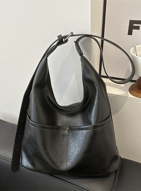 Large capacity shoulder crossbody bag stylish tote bag单肩包